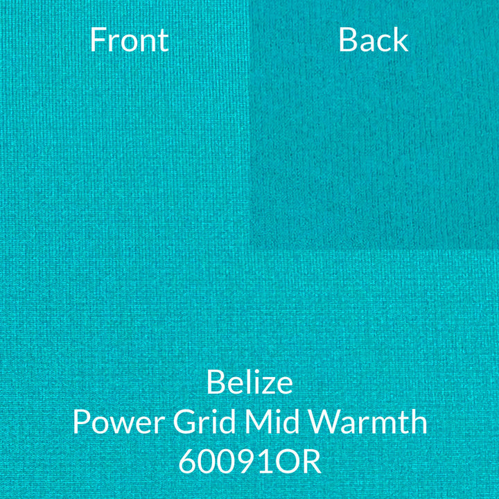 Belize Deep Aqua Blue Mid Warmth Polartec Power Grid 60091OR