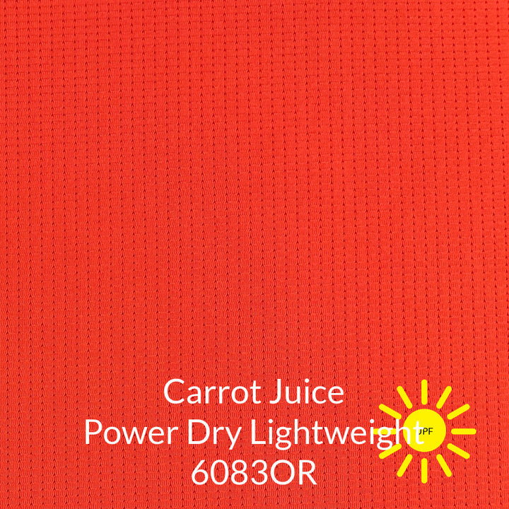 Dark orange polartec lightweight power dry fabric with sun protection #color_6083or-carrot-juice