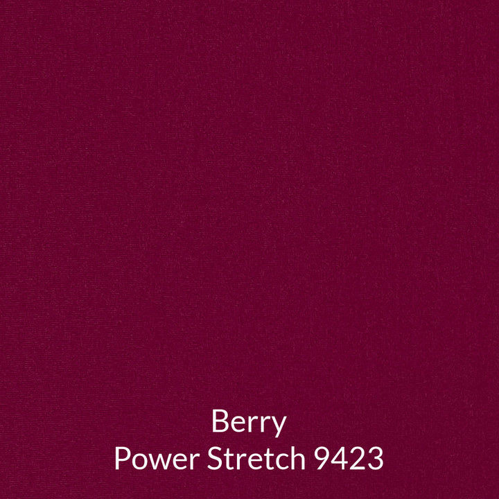 dark pinky purple fleece back power stretch fabric