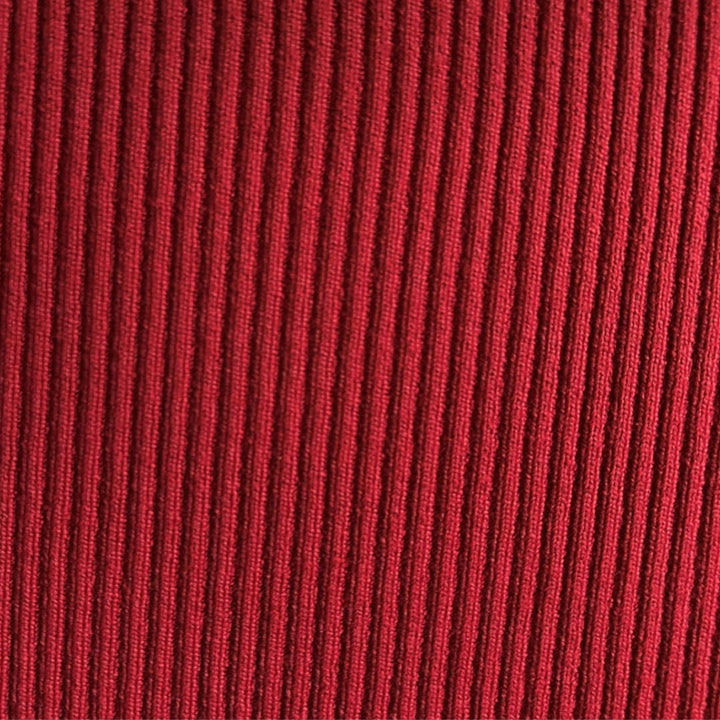 Rust Berry Soft, Comfortable Rib Trim Fabric