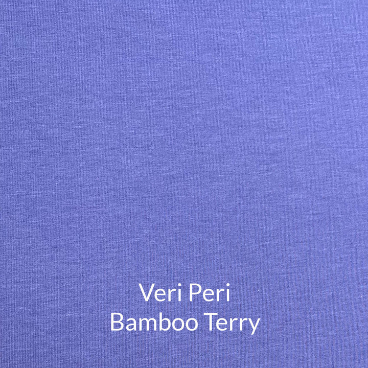Very Periwinkle Purple Toned Bamboo French Terry Fabric