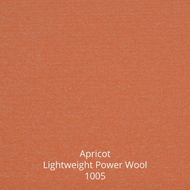 Apricot orange Polartec Power Wool Lightweight 1005 Fabric Swatch