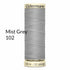 Thread Gutermann Greys and Greens Sew-All 100m  Only