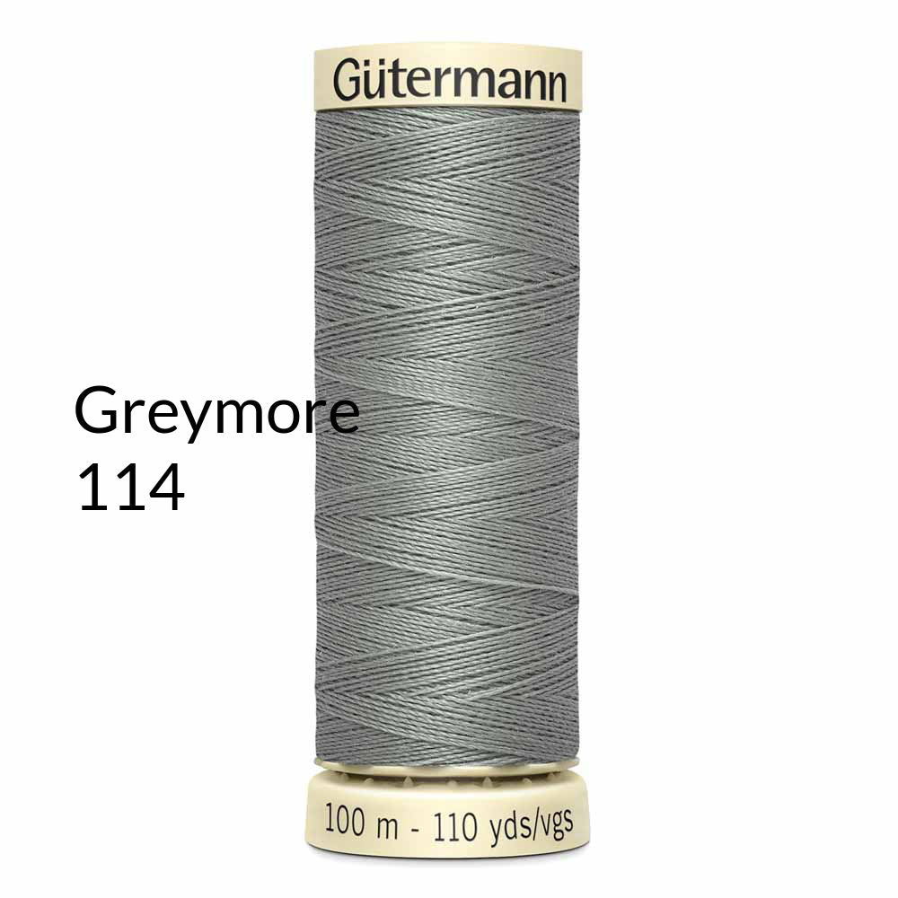 Thread Gutermann Greys and Greens Sew-All 100m  Only