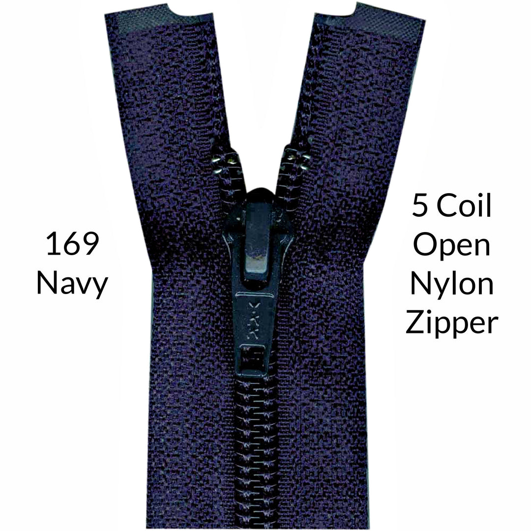 5 Coil Open Colored Zipper