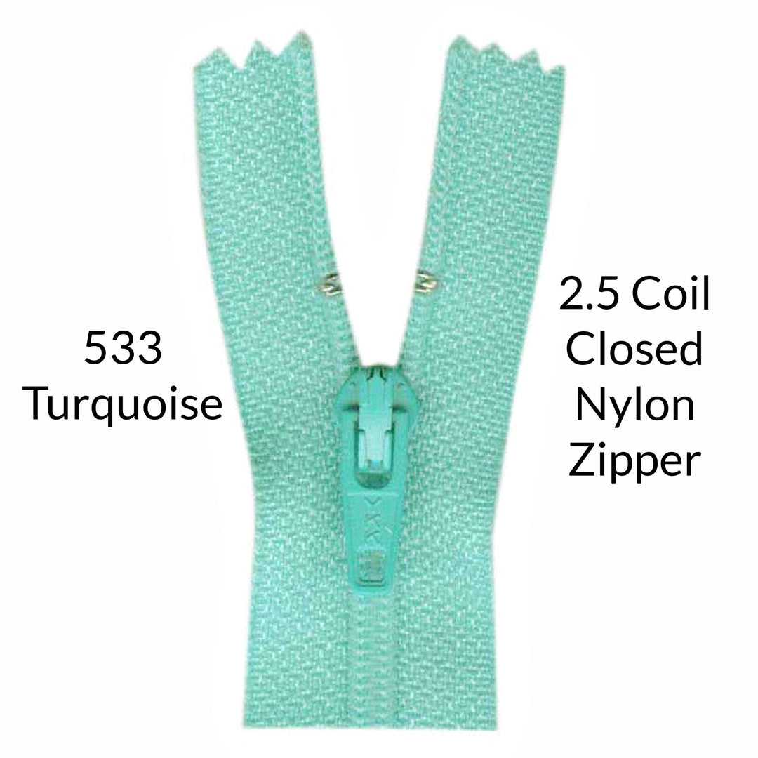 2.5 Lightweight Closed Colored Zippers