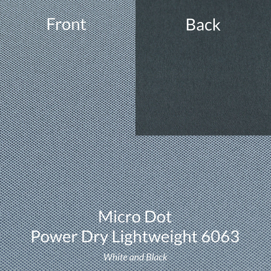 White and black micro dot polartec power dry lightweight