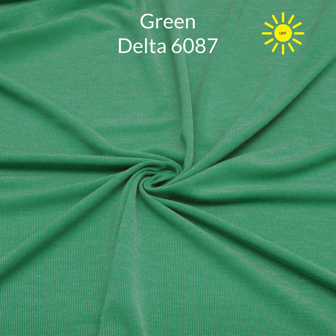 Medium green polartec delta fabric