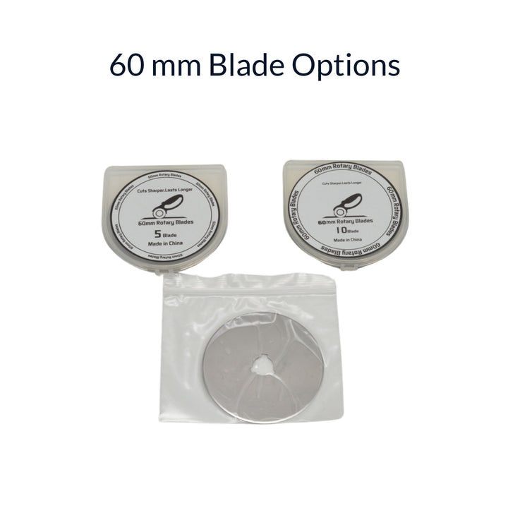 Image showing 5 pack 10 pack and single 60 mm rotary cutter blades