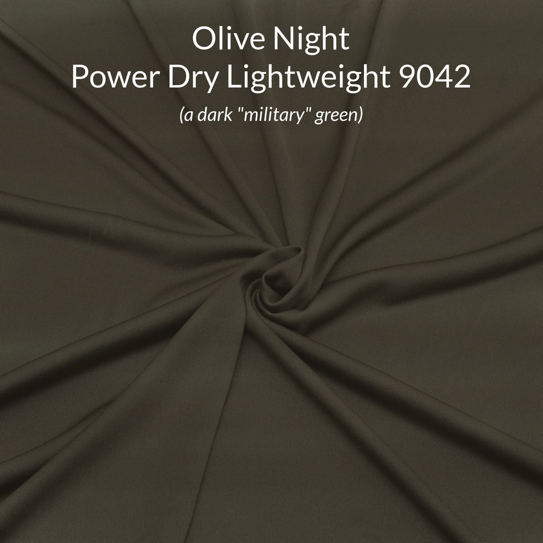 dark olive green polartec power dry lightweight