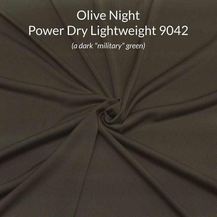 dark olive green polartec power dry lightweight