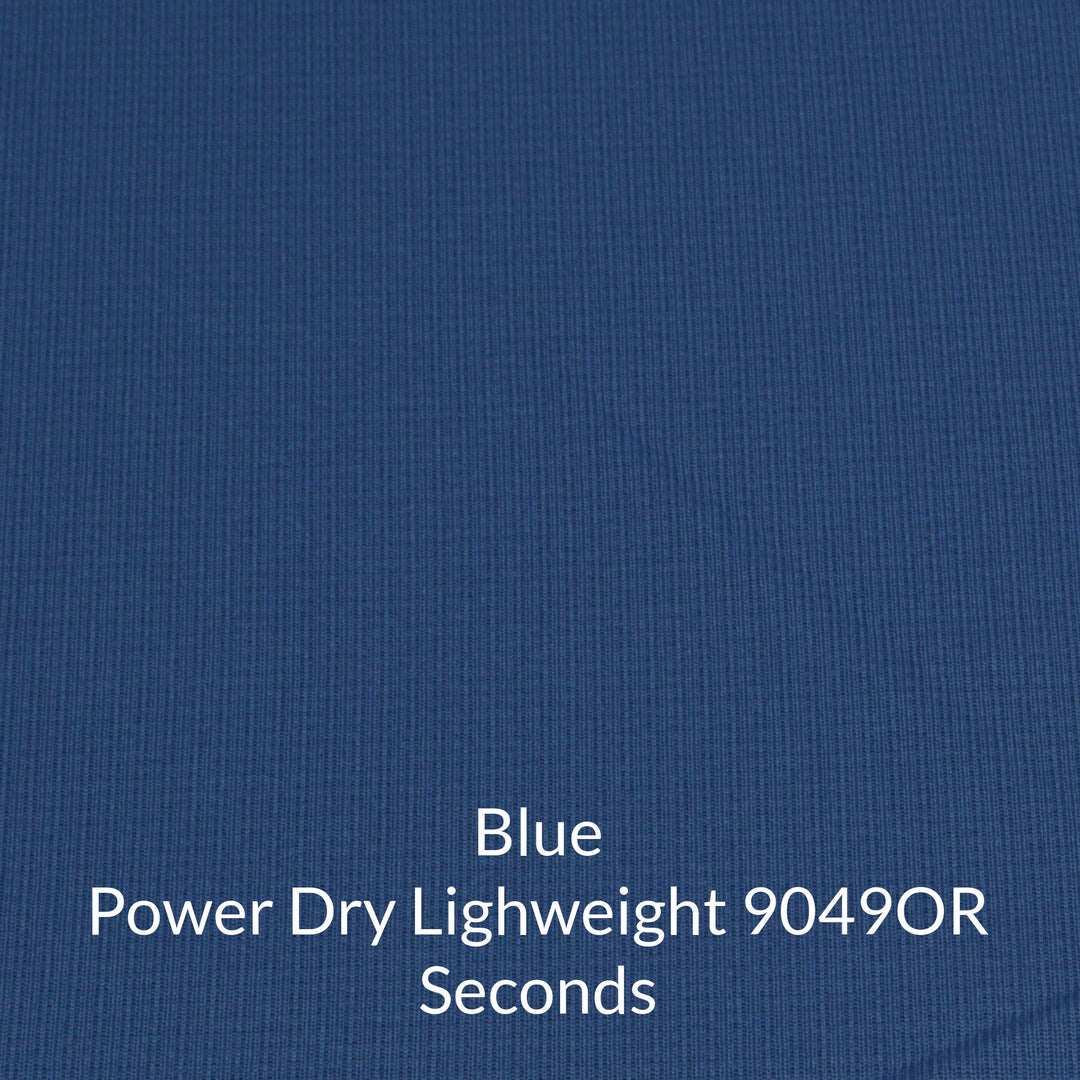 Medium blue polartec power dry lightweight seconds