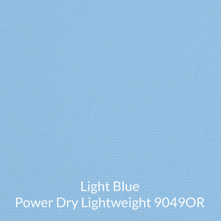 Light blue polartec power dry lightweight