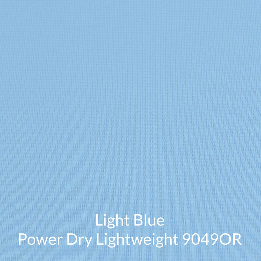 Light blue polartec power dry lightweight