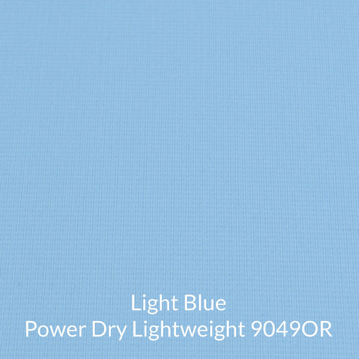 Light blue polartec power dry lightweight