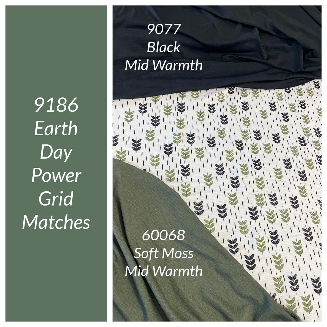 solid colour matches to the earth day print