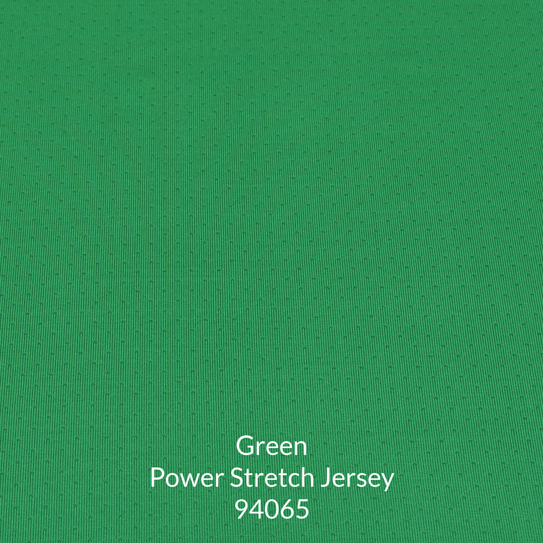 Bright kelly green power stretch jersey fabric with micro holes for breathability