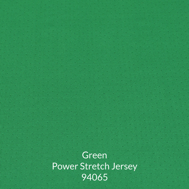Bright kelly green power stretch jersey fabric with micro holes for breathability