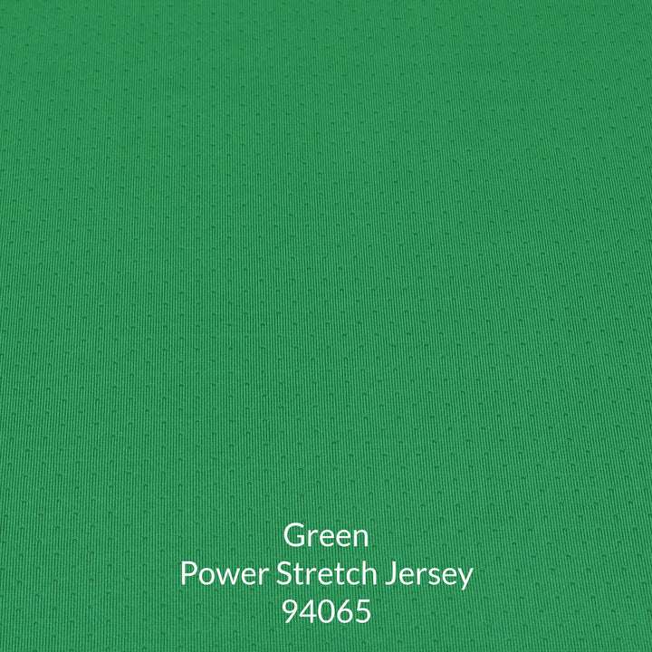 Bright kelly green power stretch jersey fabric with micro holes for breathability