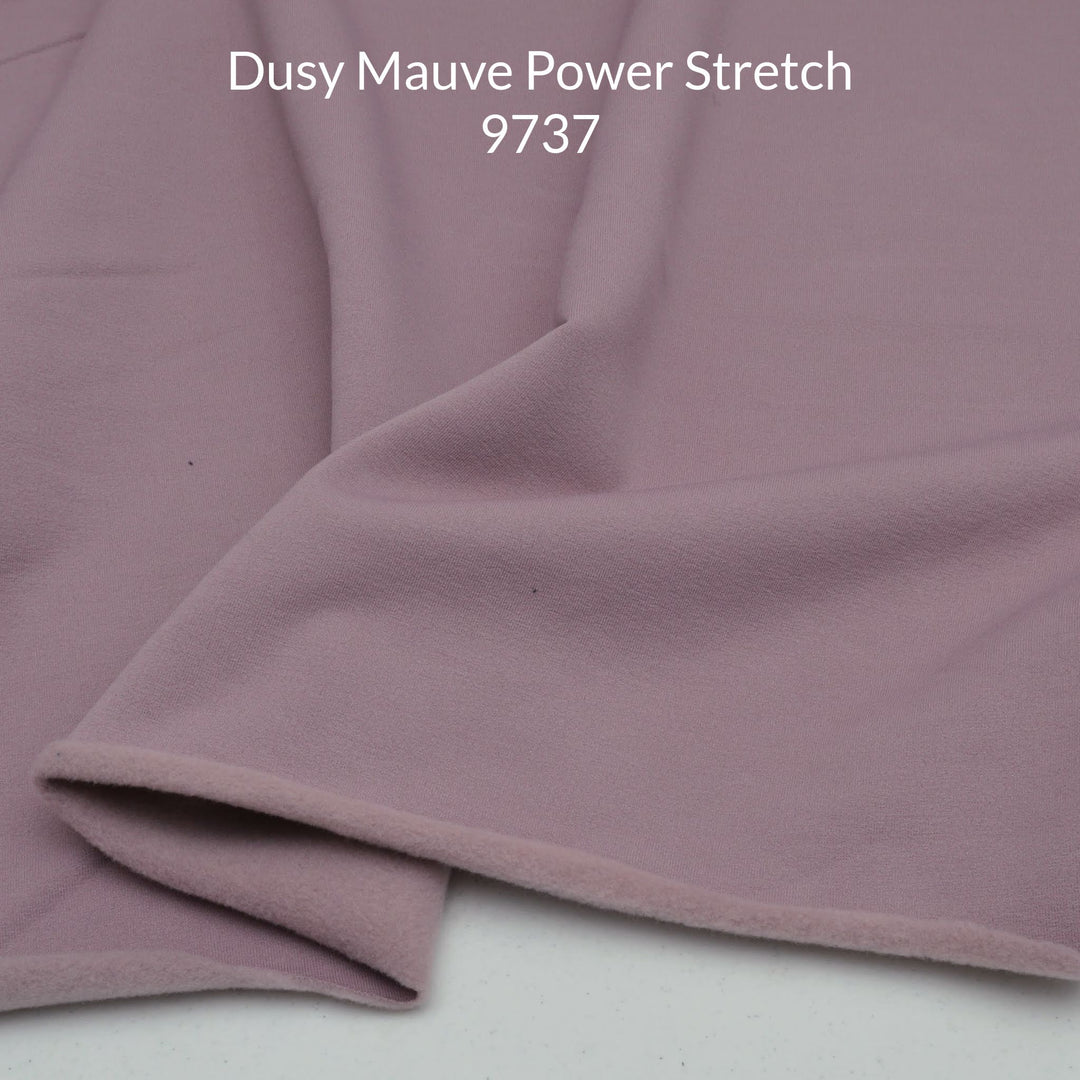 Dusty Mauve Polartec Power Stretch Fleece Back 9737 Swatch