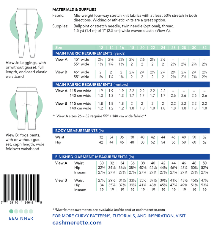 Cashmerette Paper Patterns