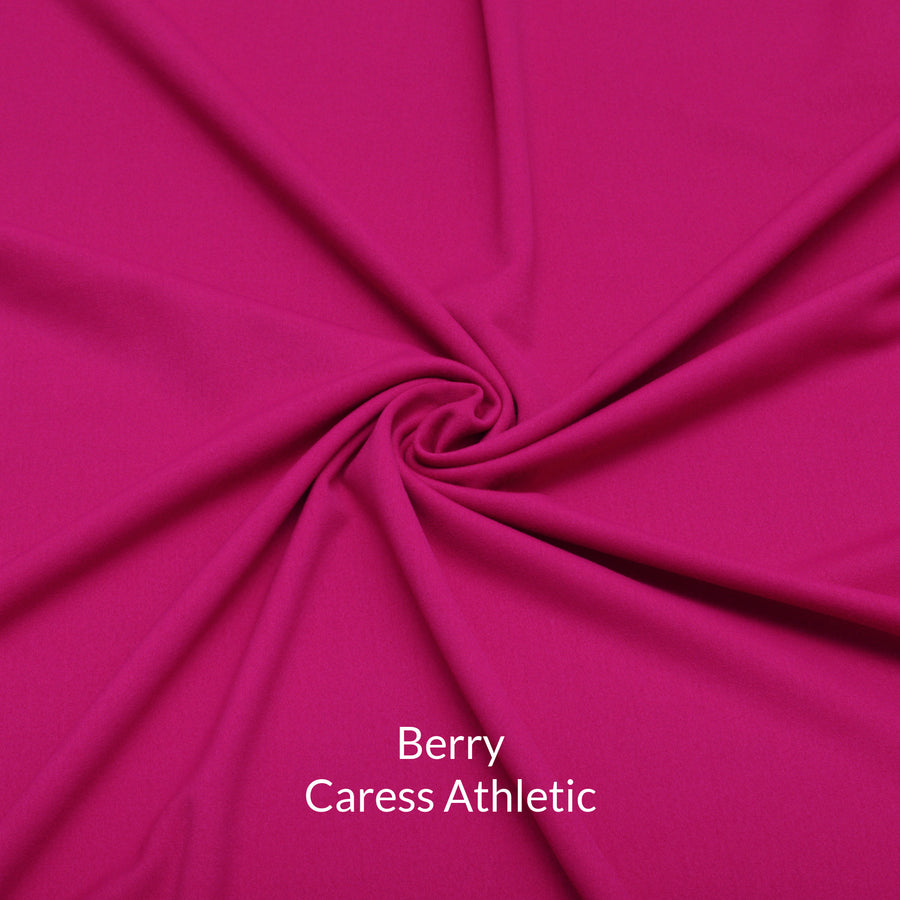 Berry Dark Pink Caress Athletic Stretch Fabric