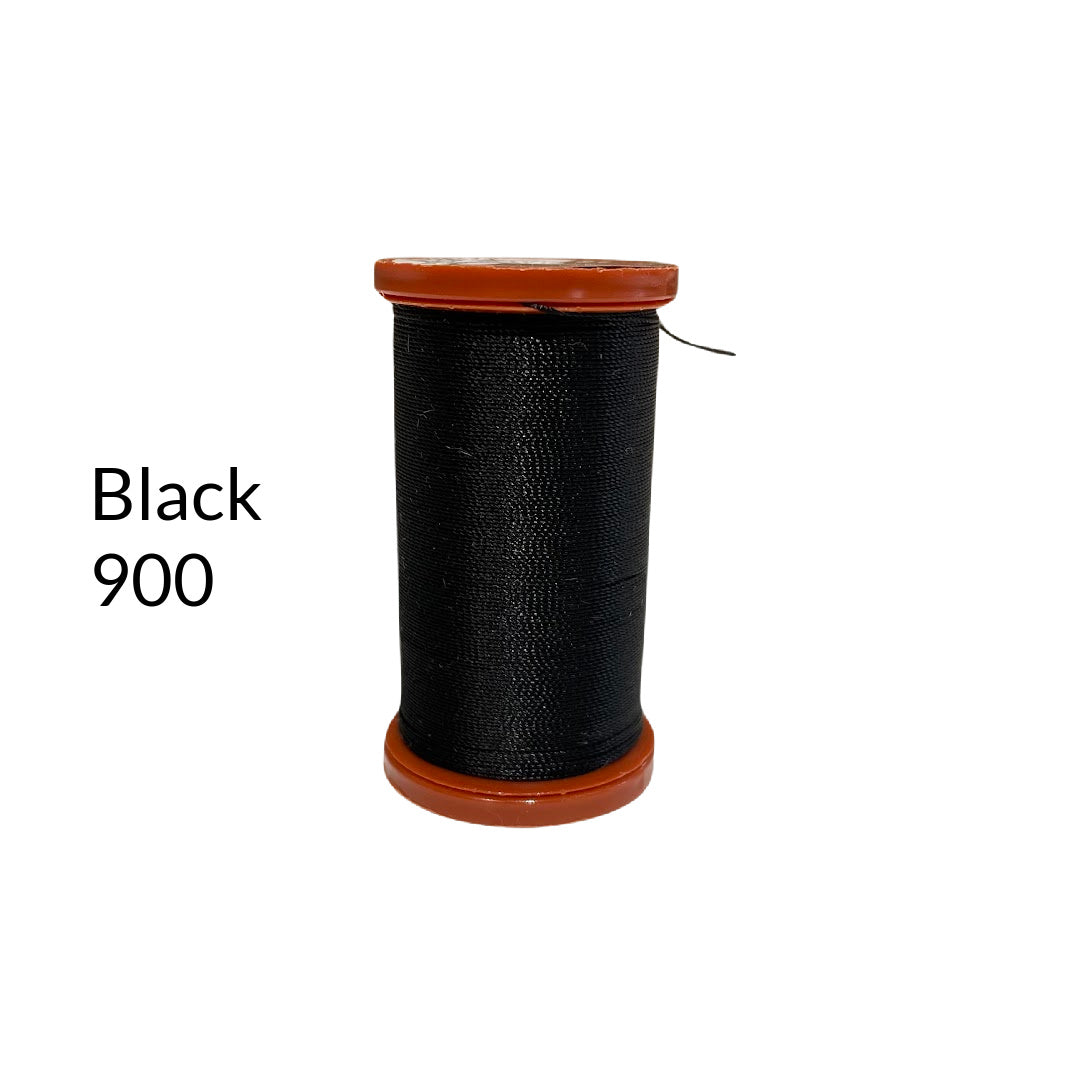 black nylon upholstery thread