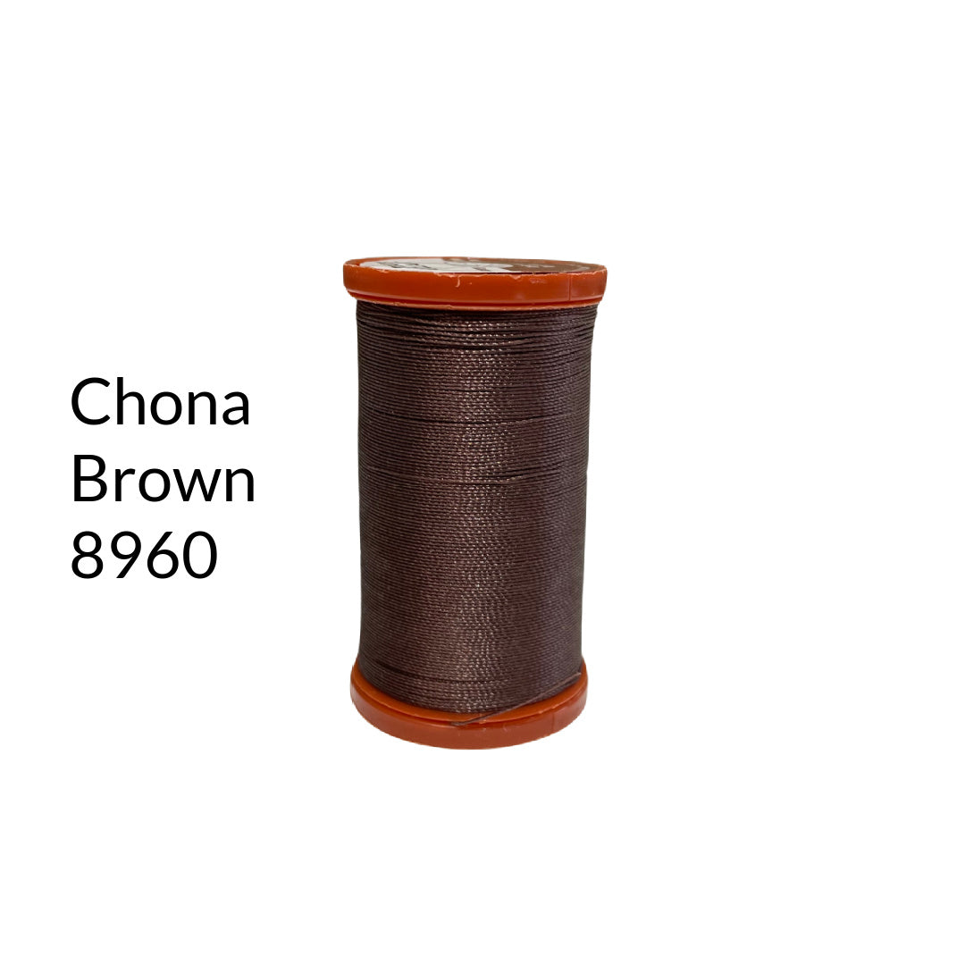 medium chona brown nylon upholstery thread