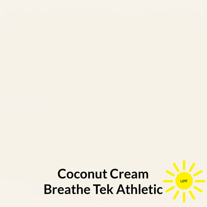 coconut cream pink toned off white breathe tek athletic