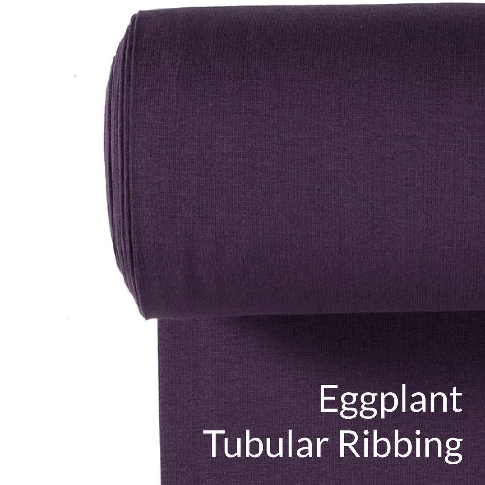 eggplant euro knit tubular webbing swatch