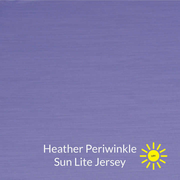 heather periwinkle sun lite jersey fabric