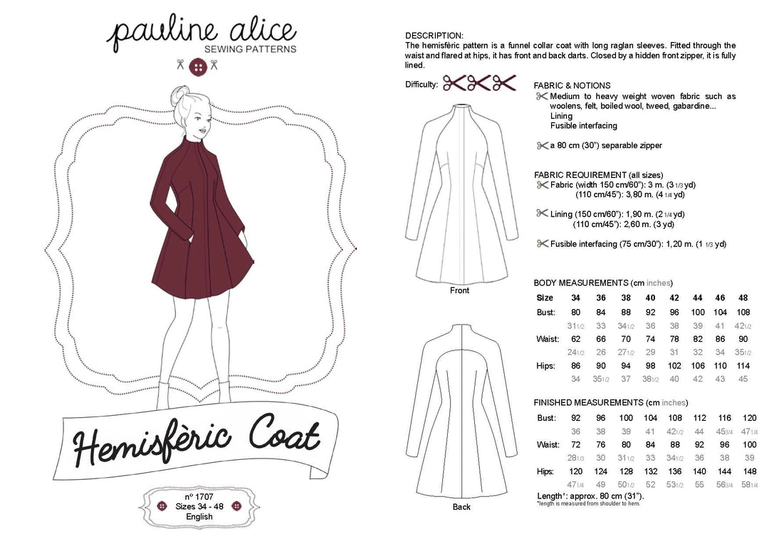 Hemisfèric coat