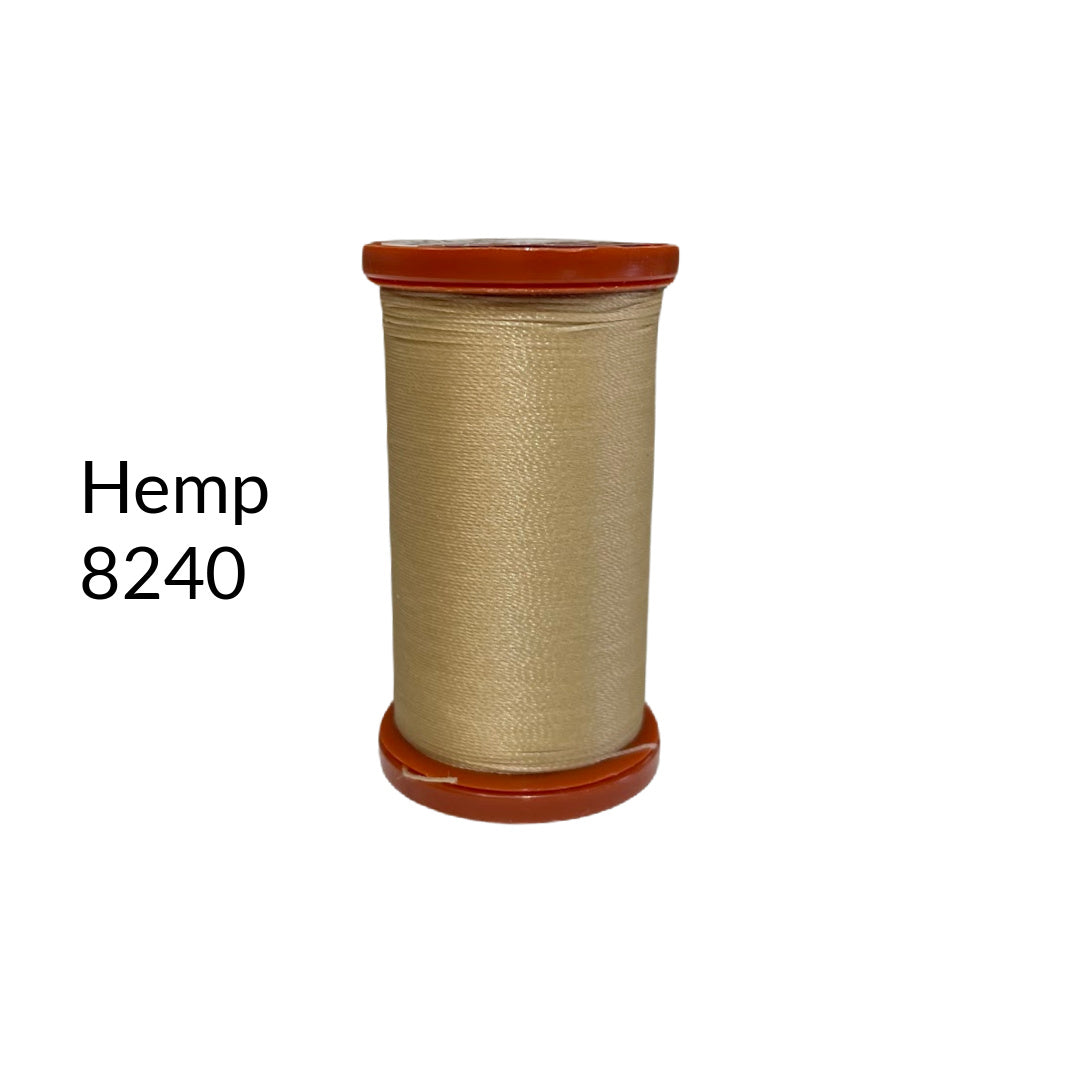 hemp warm dark beige nylon upholstery thread