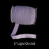 1 inch light purple lavender orchid fold over elastic foe