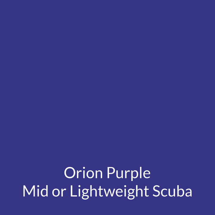 orion classic purple midweight scuba legging fabric swatch
