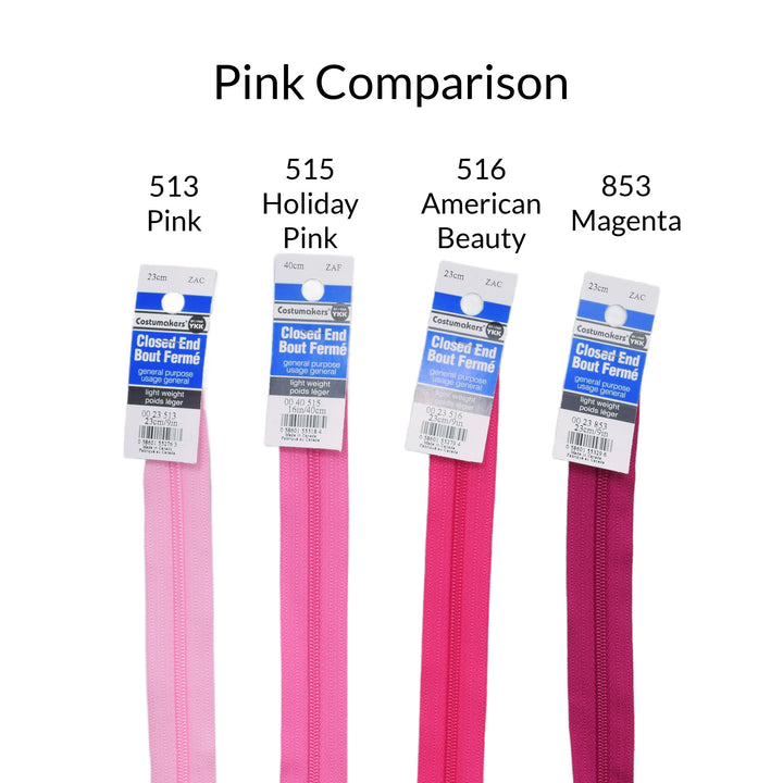 2.5 Lightweight Closed Colored Zippers