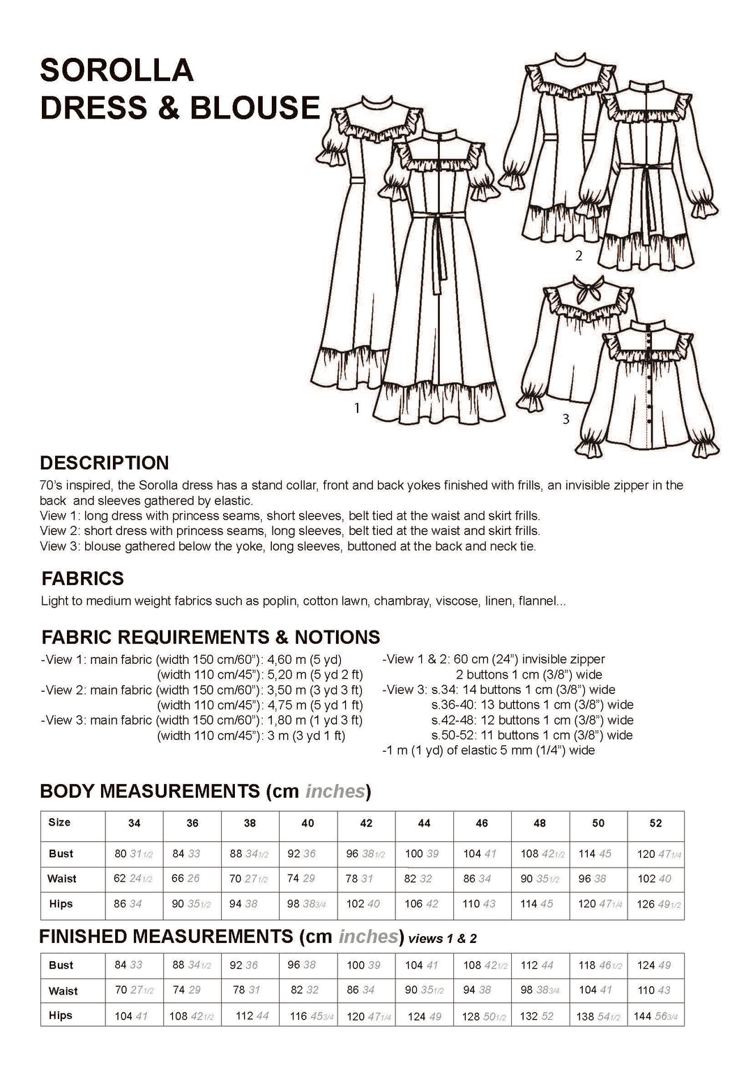 Sorolla dress & blouse