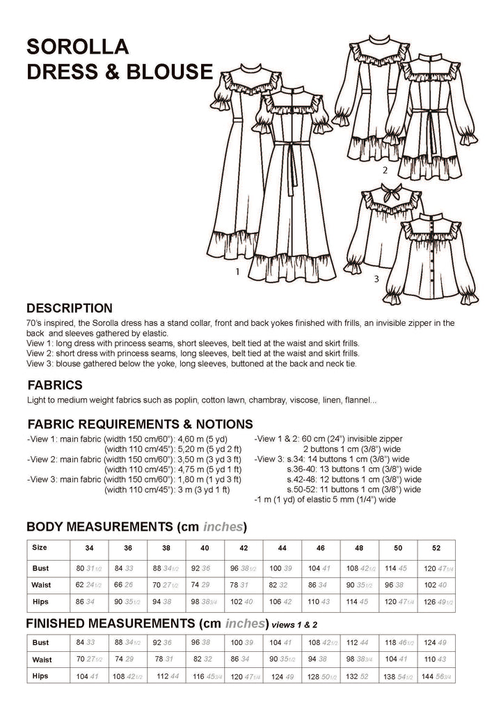 Sorolla dress & blouse
