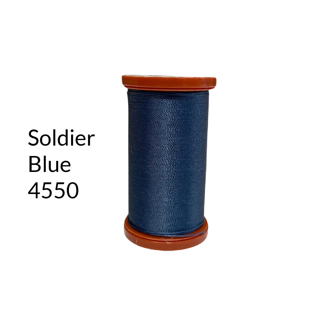 soldier blue nylon upholstery thread