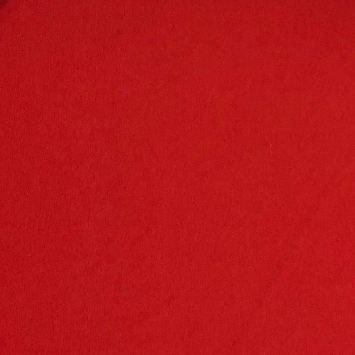 Bamboo fleece fabric in chilli red
