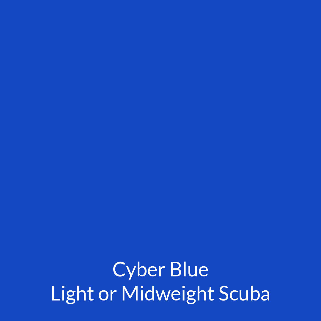 cyber deep royal blue midweight scuba legging fabric swatch