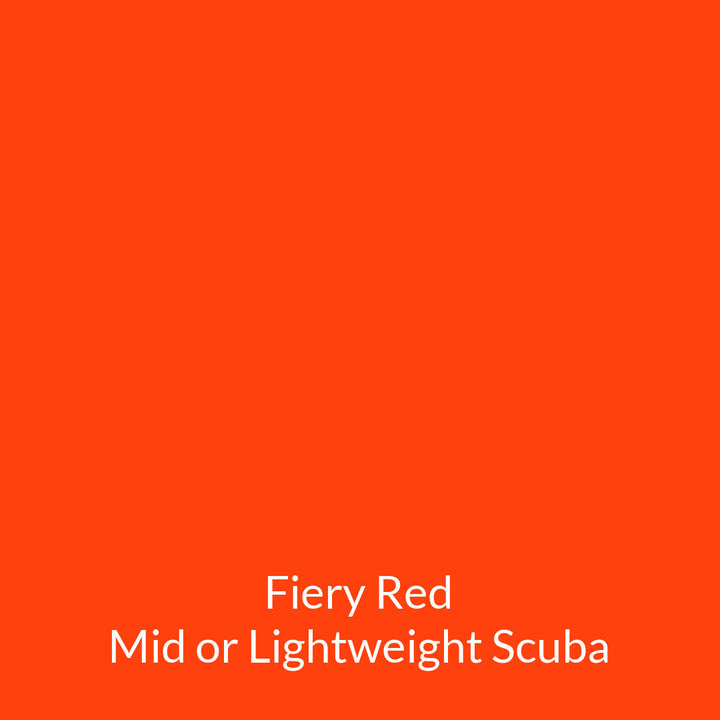 fiery red dark orange midweight scuba legging fabric swatch