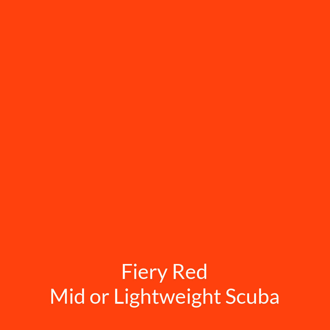 fiery red dark orange midweight scuba legging fabric swatch