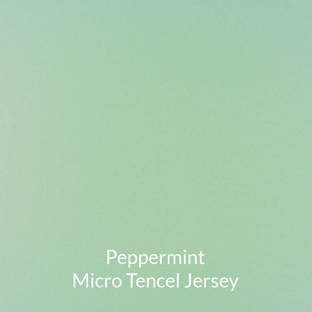 peppermint pale green micro tencel jersey fabric swatch