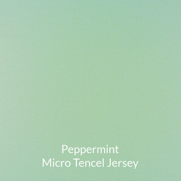 peppermint pale green micro tencel jersey fabric swatch