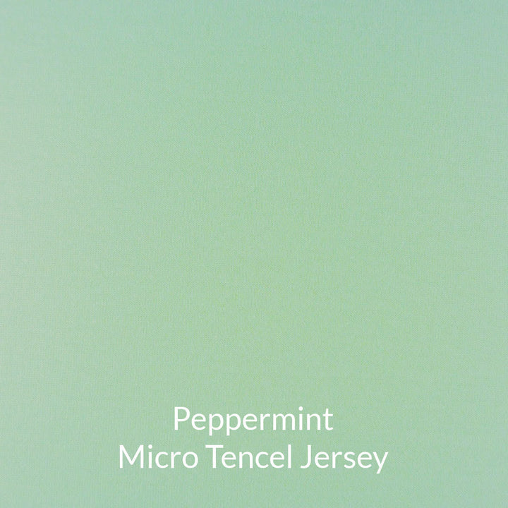 peppermint pale green micro tencel jersey fabric swatch