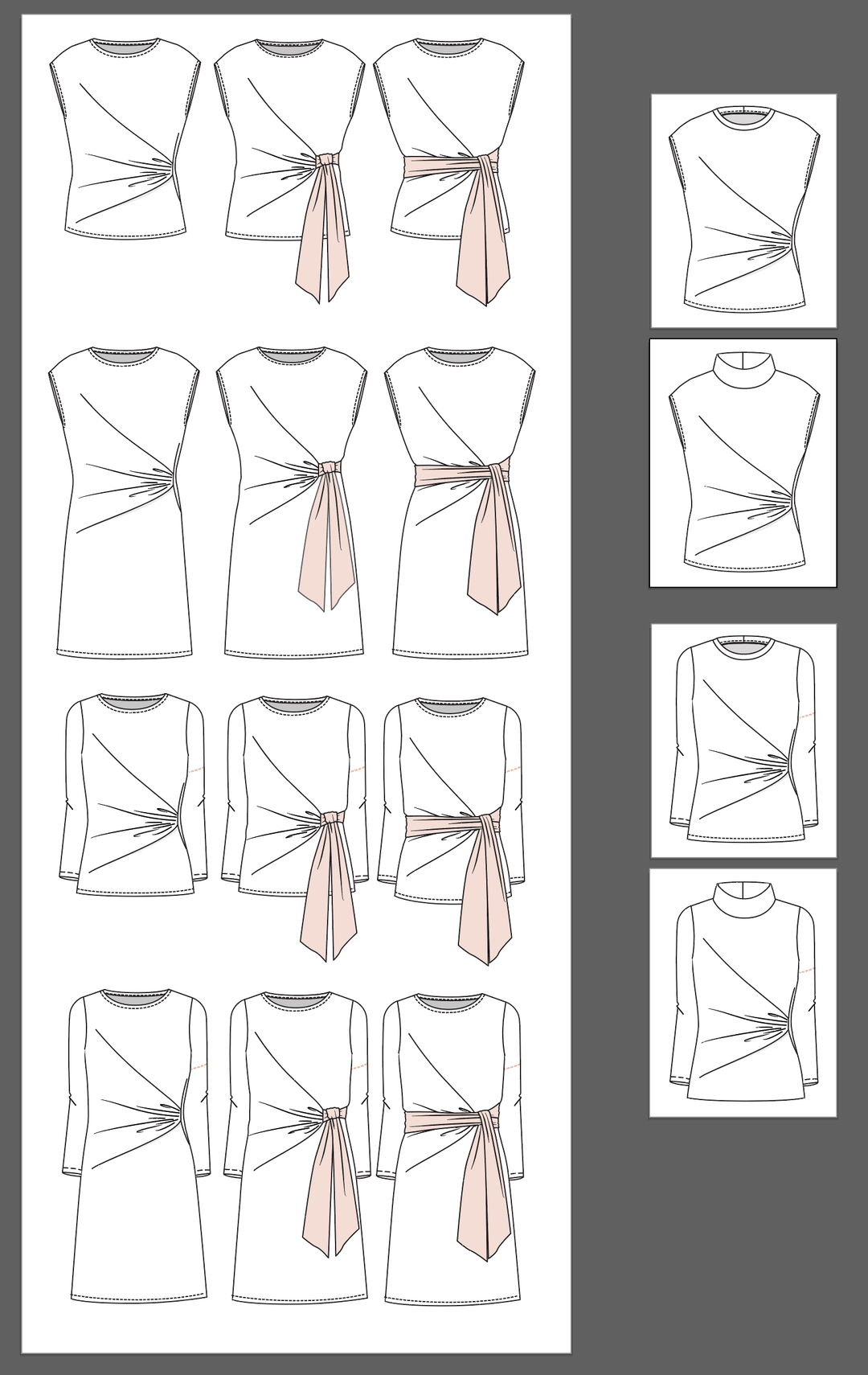 Jalie 3997 - RACHEL - All options included in the pattern