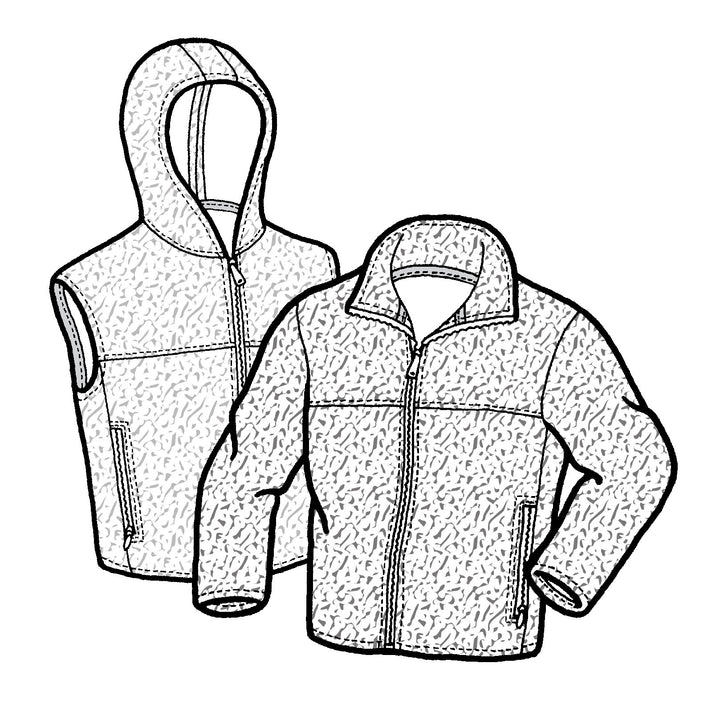 507 – Adult's Plush Polar Jacket & Vest Pattern