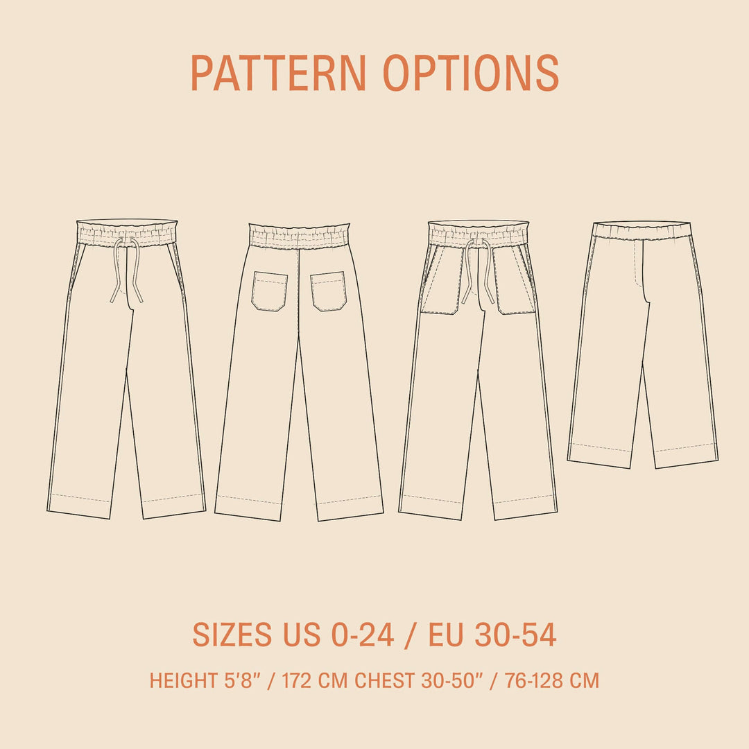 High Waist Pants Sewing Pattern Wardrobe By Me