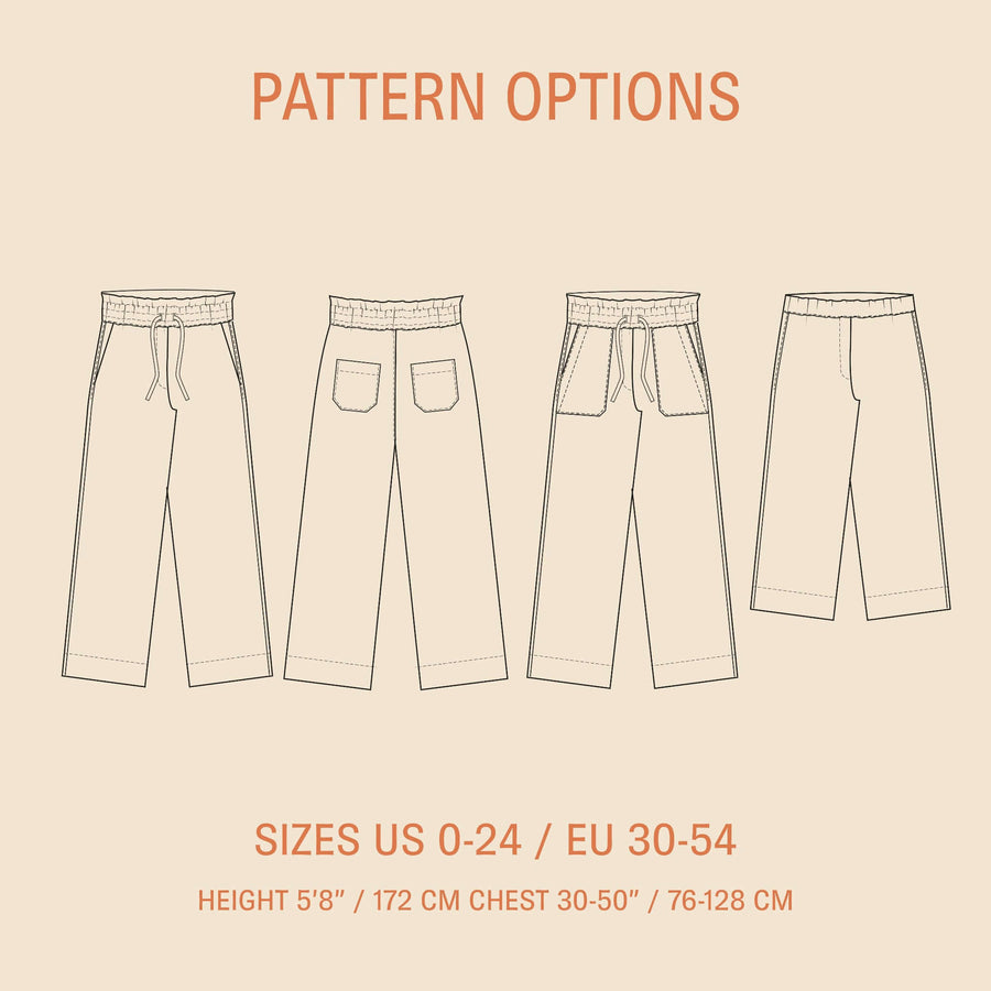 High Waist Pants Sewing Pattern Wardrobe By Me